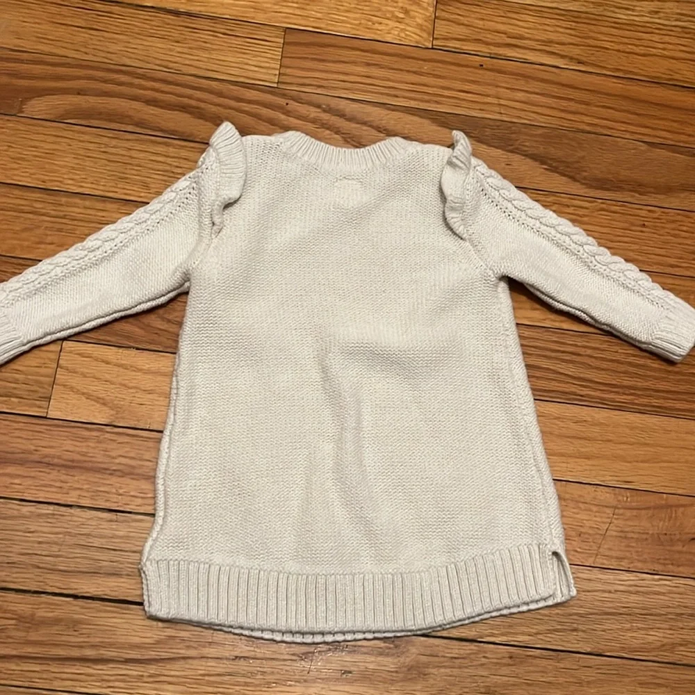 Gap Baby Cable-Knit Sweater Dress Ivory Frost